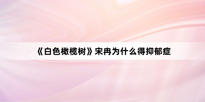 《白色橄榄树》宋冉为什么得抑郁症