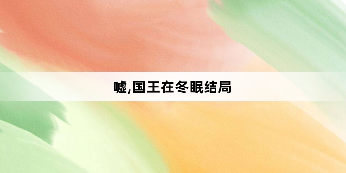 嘘,国王在冬眠结局